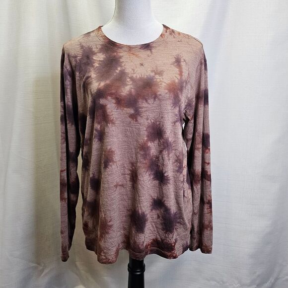 Lululemon Lab Wool Blend Tie Dye Long Sleeve Shirt Size Medium - Picture 2 of 9